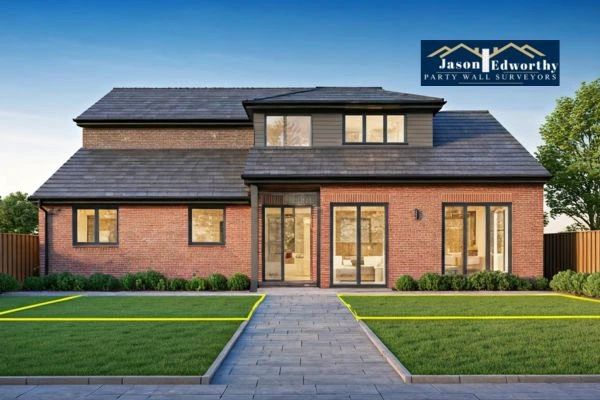 Home extension focusing on boundary line Shepshed