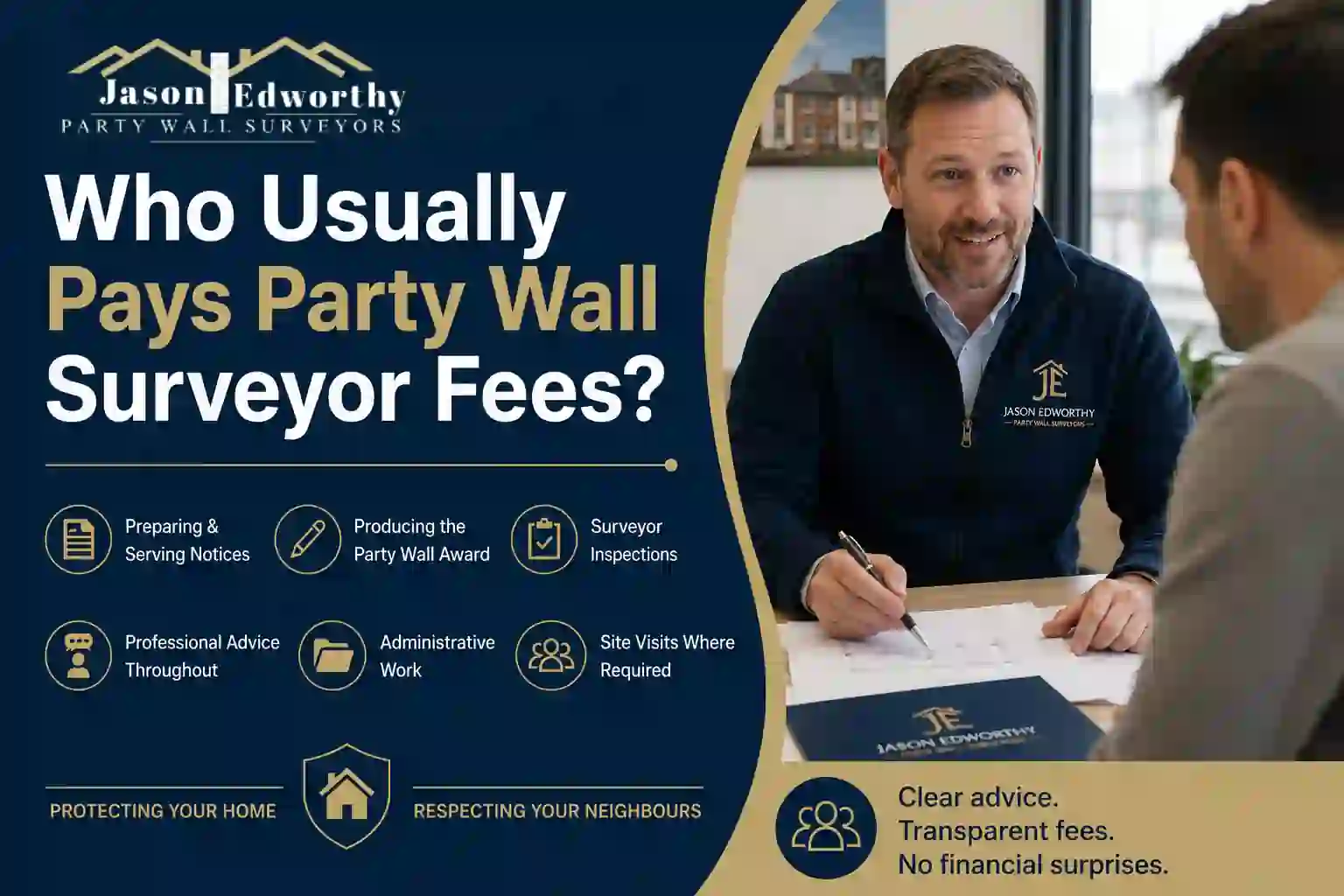 Who Usually Pays Party Wall Surveyor Fees Shepshed?